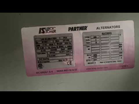 Cummins KTTA 38 G Leroy Somer 1375 kVA Silent generatorset in container stocknr 4941