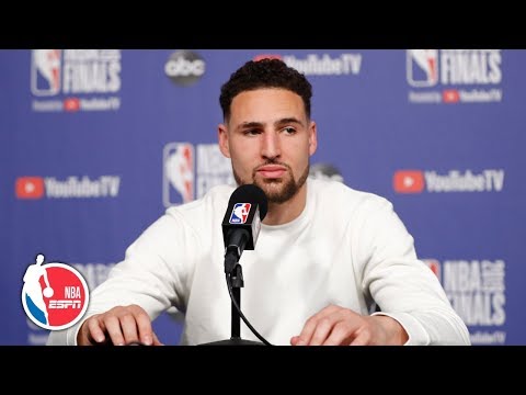 クレイ・トンプソン ゲーム1試合後のインタビュー｜2019 NBAファイナルズ (Klay Thompson Game 1 postgame interview | 2019 NBA Finals)