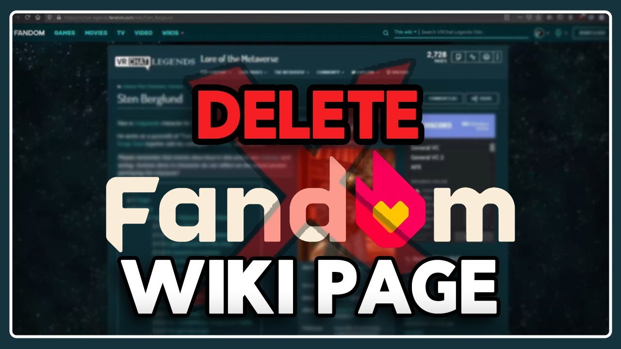 How to Delete Fandom Wiki Page (Full Guide)