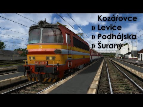 OpenRails | Trať ŽSR 150 | Kozárovce - Šurany [ZSSK 240.103]
