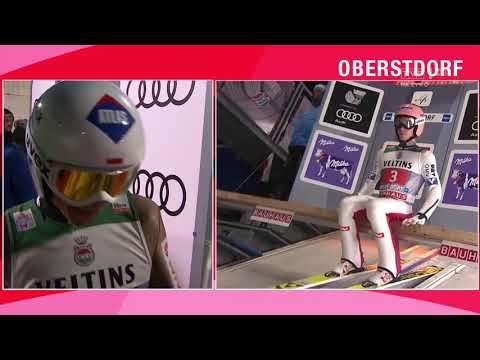 Ostatnia trójka konkursu TCS Obersdorf 30.12.2016 wygrana Stefana Krafta