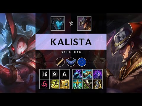 Kalista Mid vs Twisted Fate - EUW Diamond Patch 25.15