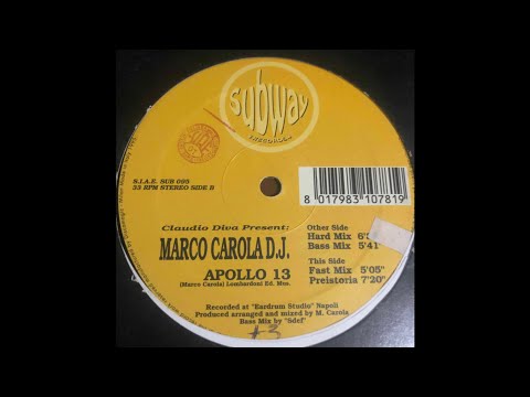 Marco Carola - Apollo 13 (Fast Mix). (Techno 1995)