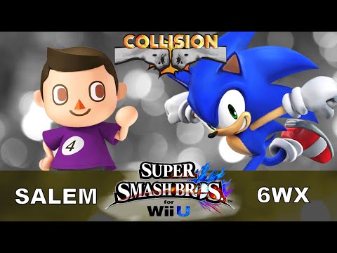 Smash Wii U Tournament - CT Salem (Villager) vs 6WX (Sonic) - Collision XI
