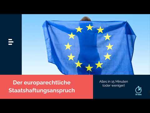 Europarecht Crashkurs: Europarechtliches Staatshaftungsrecht in 15 Minuten – endlich jura.