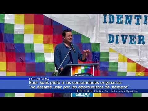 EBER SOLÍS CELEBRÓ EL DÍA DEL ABORIGEN AMERICANO EN LAGUNA YEMA