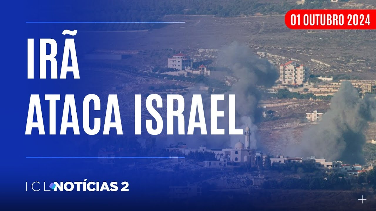 IRÃ LANÇA MÍSSEIS SOBRE ISRAEL APÓS MORTE DE LÍDER DO HEZBOLLAH - ICL NOTÍCIAS 2 AO VIVO