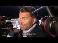 EDDIE HEARN "I WANT SOMEONE TO COME & TRY TO KNOCKOUT ANTHONY JOSHUA!" TALKS ANDY RUIZ