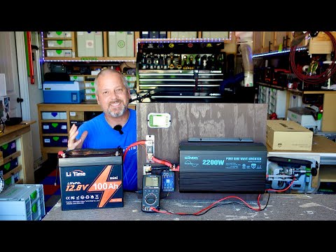 New battery test station w/ a Giandel 2200w Inverter