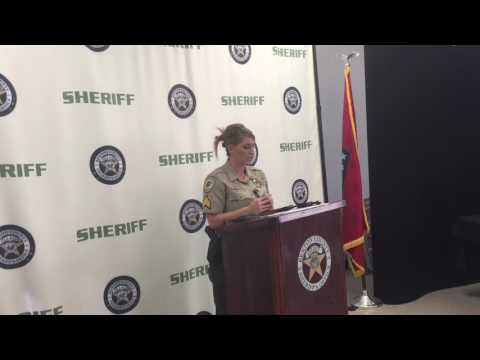 Press conference concerning the deaths of Carol Davidson and her 22-month-old daughter, RoseMarry.