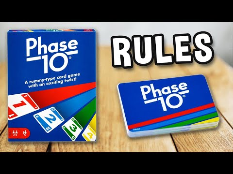 how to play PHASE 10 card game (official gameplay and rules) | SPIELREGELN TV