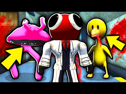 I ACTIVATED RAINBOW FRIENDS CHAPTER 2 MODE AND A PINK AND YELLOW MONSTER APPEARED NEW JUMPSCARE E...