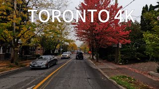 Driving Through Toronto's Wealthy  Casa Loma Neighbourhood to Downtown - Canada 4K