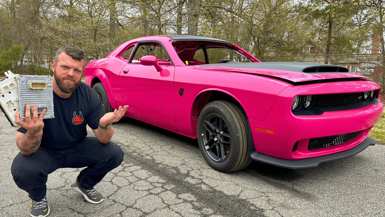 He Glued a Dodge Demon Together After Thieves Cut It to Pieces, but ...