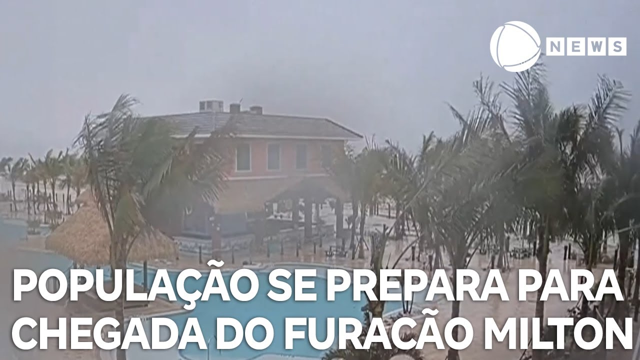 Previsão é de que ondas atinjam até 4,5m com a passagem do furacão Milton, diz morador