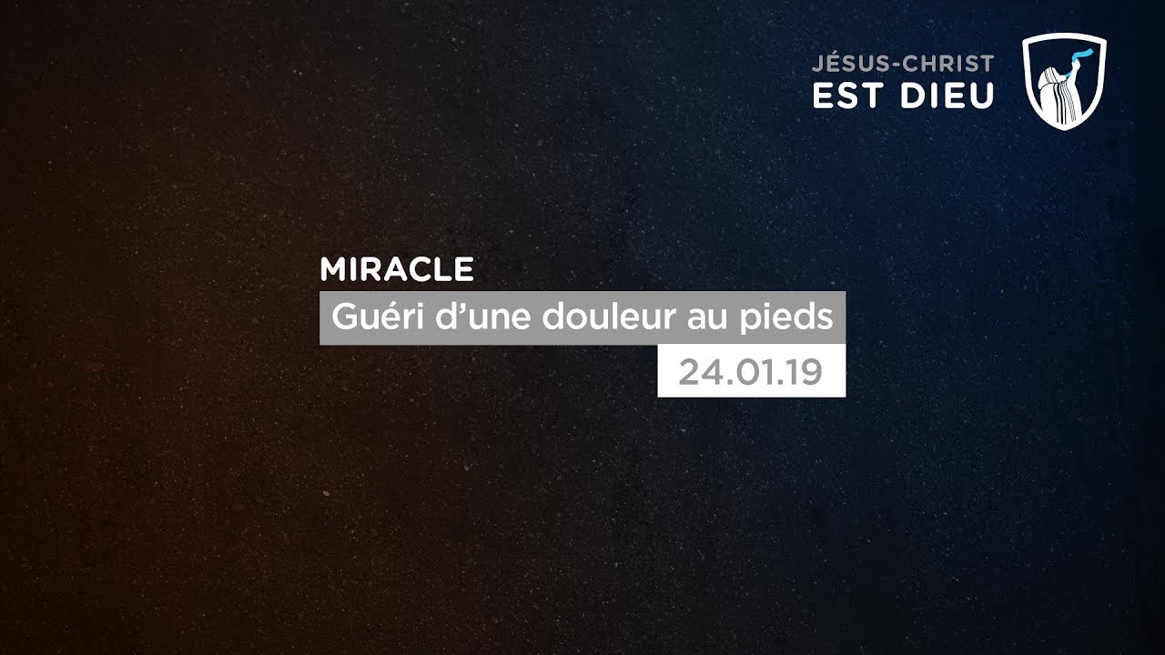 Thumbnail of video: Miracle : Guérie d'une douleur au pied - Lomé