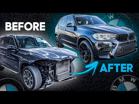 REBUILDING A CHEAP WRECKED 2015 BMW X5 F15 15 MINUTES