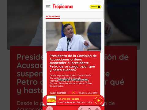 Ordenan suspender a Petro de la Presidencia antes del balotaje