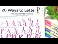 How to Hand Letter R in 26 Lettering Styles