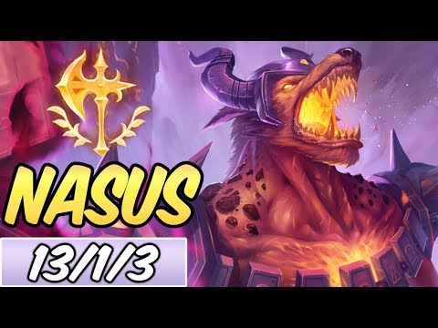 CONQUEROR FULL SUSTAIN NASUS TOP | Best Build & Runes | Infernal Nasus | League of Legends | S9