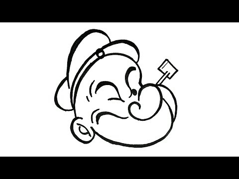 How to Draw Popeye | Cartoon characters Drawing | Easy...