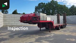 Semi-remorque porte-engins Langendorf 4 axles 2x Steering + 1x Lifting Axle Ramps | Image 4 - Autoline