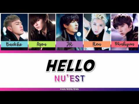 NU'EST (뉴이스트) - HELLO [HAN/ROM/ENG - COLOR CODED LYRIC]