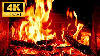 🔥 10 Hours of Continuous Fireplace Burning - 8K Crackling Fire Sounds to Help You Meditate and Study