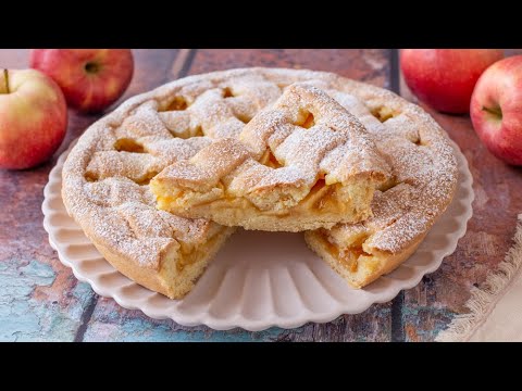 CROSTATA di MELE della Nonna 🍎 Ricetta Facile ⭐️