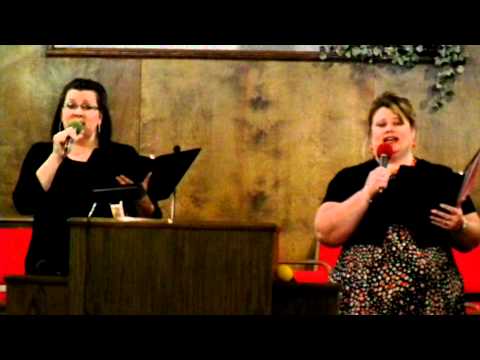 Renee Martin and Carrie Fite singing I've Just Seen Jesus
