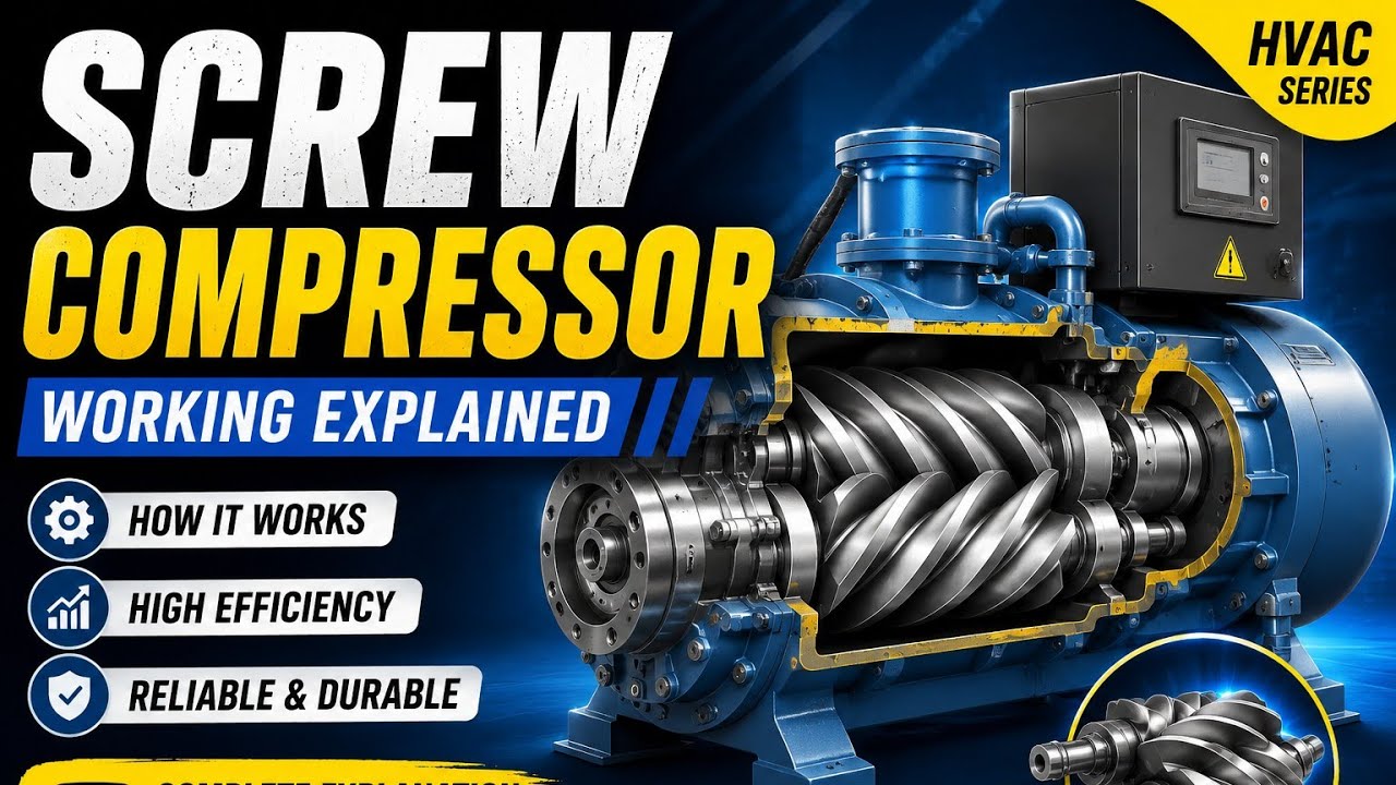 Screw compressor working principle explanation!