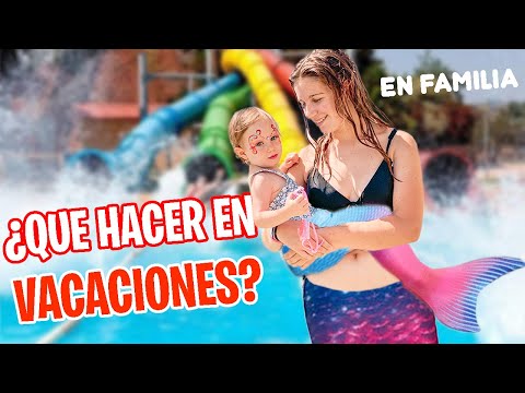 Parque ACUÁTICO ¡Nos convierte en SIRENAS!🧜‍♀️ Actividades para hacer en vacaciones