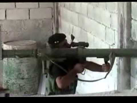 استهداف مبنى المخابرات الجوية في درعا بصاروخ أوسا من قبل كتيبة صياد الأسود