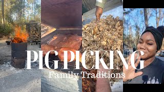 Pig Picking| Down South Cooking| Family Traditions #bbq 