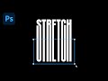 1 Minute Photoshop Stretch Text Effect Photoshop Photoshop Tutorial Easy