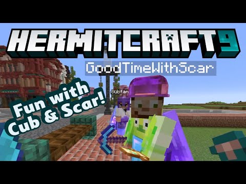 HermitCraft 9 ep 24! Internal plywood! Fun with @cubfan and @GoodTimesWithScar!