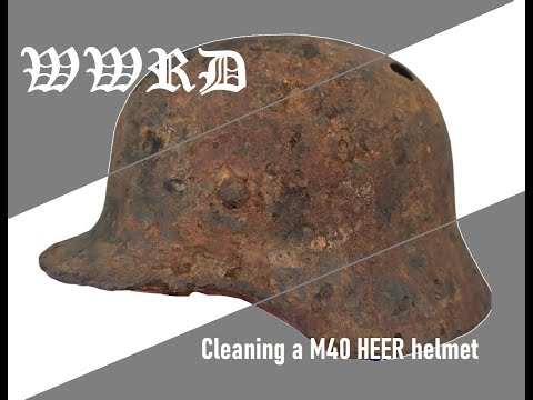M40 German helmet preservation World War 2