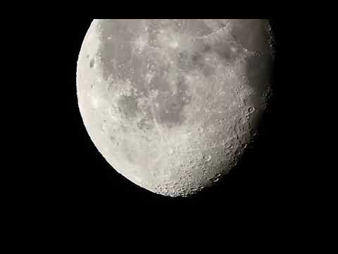 La luna vista dal Montello, dell'arch. Ilario Scarpel, gennaio 2022