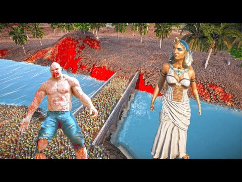 The biggest battle  between 1,500,000  zombies vs 10000 cleopatra's for the Bridge | UEBS 2