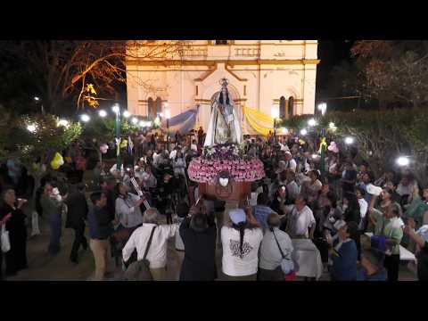 Procesión con mucha devoción a la Santísima Virgen de La Merced