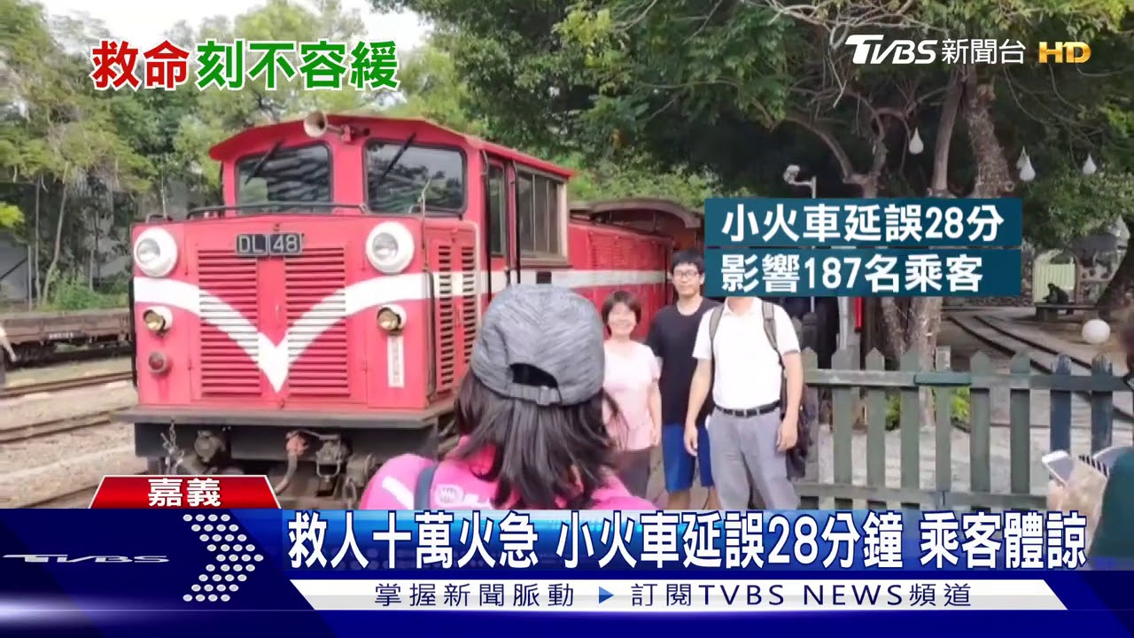 翁摔倒昏迷 首見阿里山小火車「倒行」救人