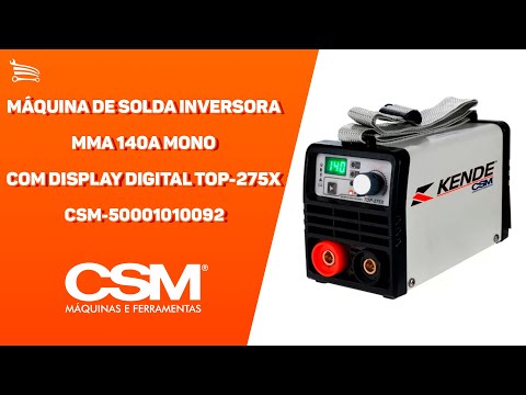 Máquina de Solda Inversora MMA/TIG TOP-275X Monofásico  - Video