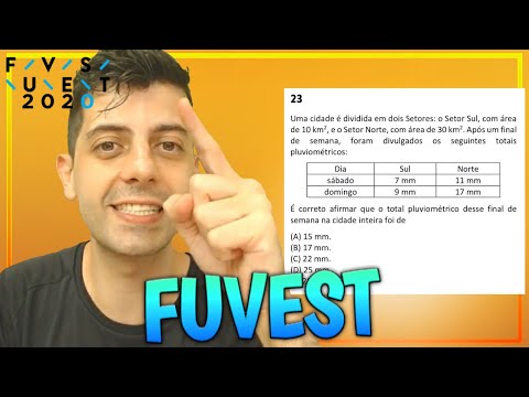 FUVEST 2020 - Q23 Mat - Uma cidade é dividida em dois Setores: o Setor Sul