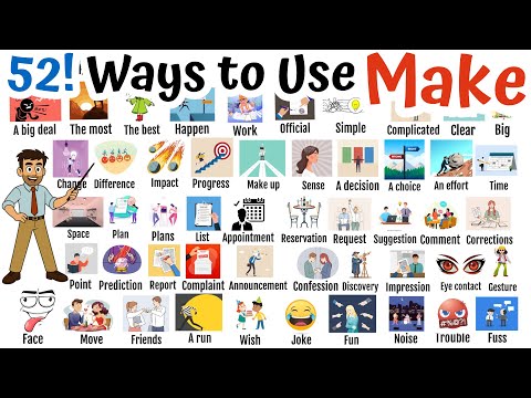 📚 How to Use the Verb Make - 52 Ways!  #englishvocabulary