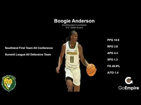 Boogie Anderson Southeastern Louisiana 22-23 Season Highlights