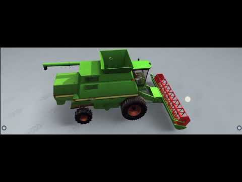 How to work Harvester 3d animated video