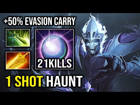 1 Shot Global Haunt +50% Evasion Radiance Butterfly Late Game Carry Spectre Dota 2