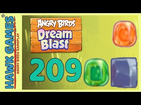 Angry Birds Dream Blast Level 209 - Walkthrough, No Boosters