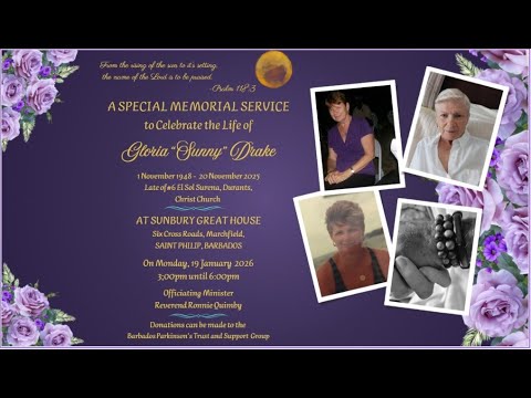 Celebrating the Life of Gloria "Sunny" Drake