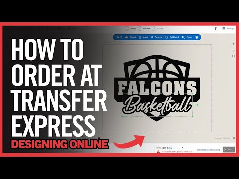 How To Order Custom Heat Transfers Designing Online | Videos | Transfer Express